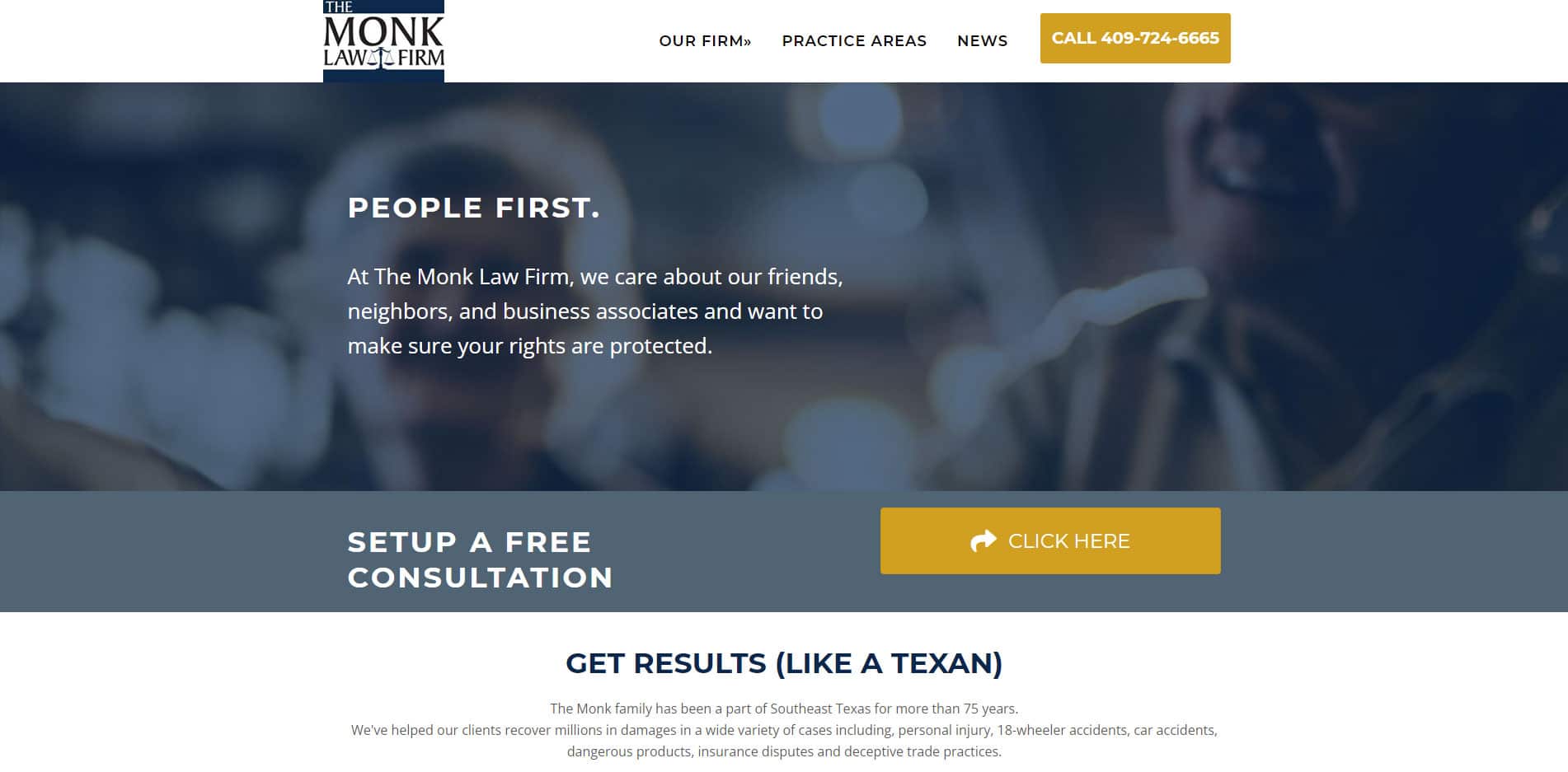 The Monk Law Firm Website Design & Development